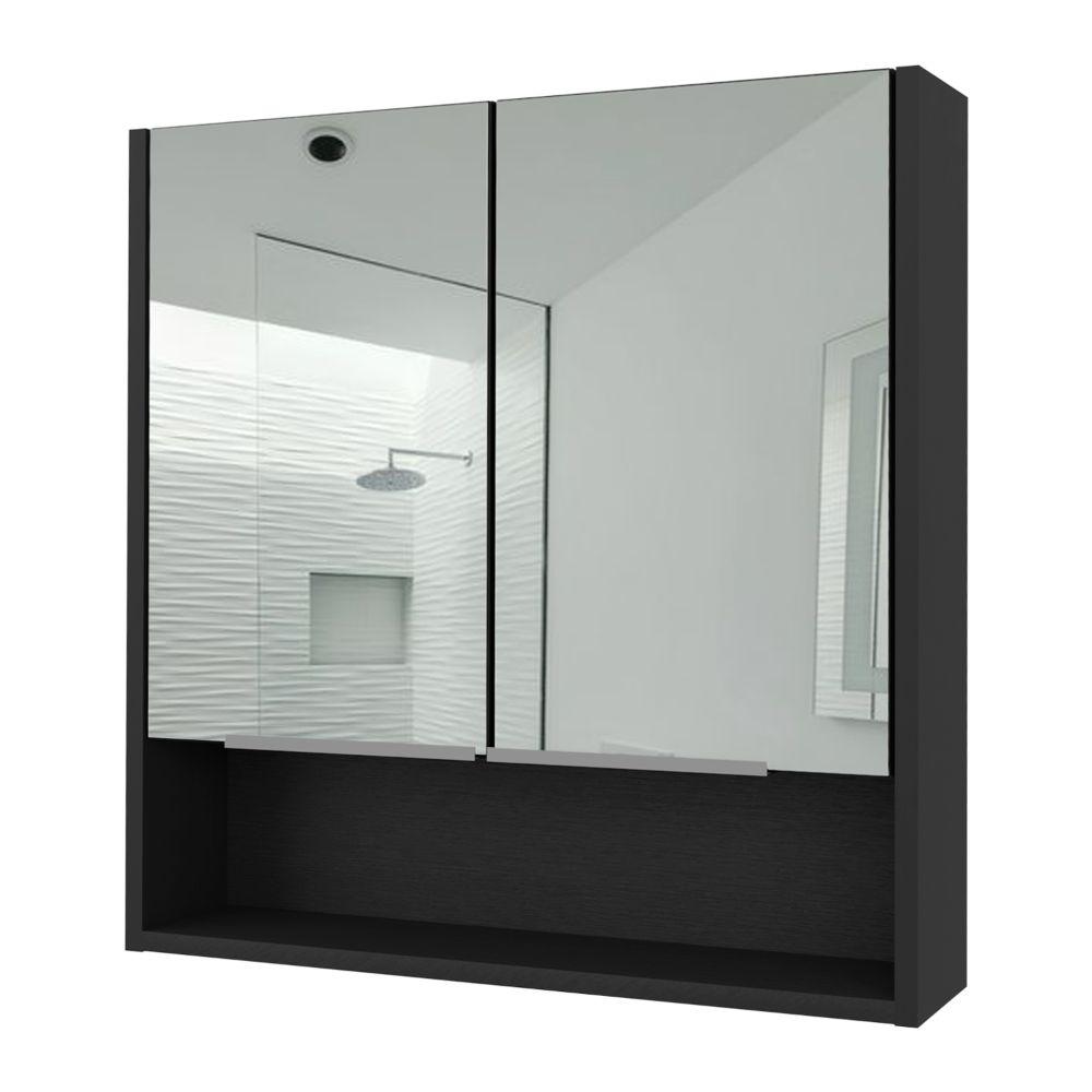 Gabinete de Baño Rawana color Wengue X2.