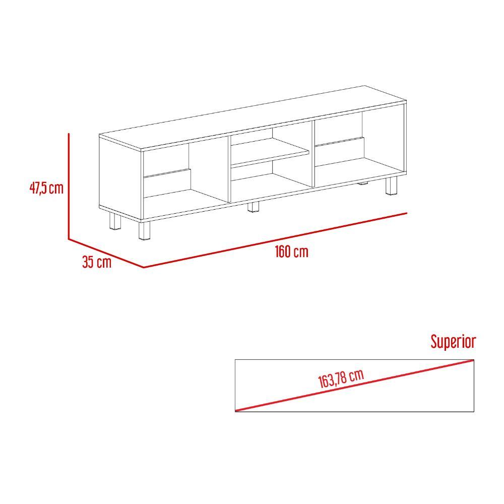 Combo para Habitación Milano, incluye Closet y Mesa para TV.