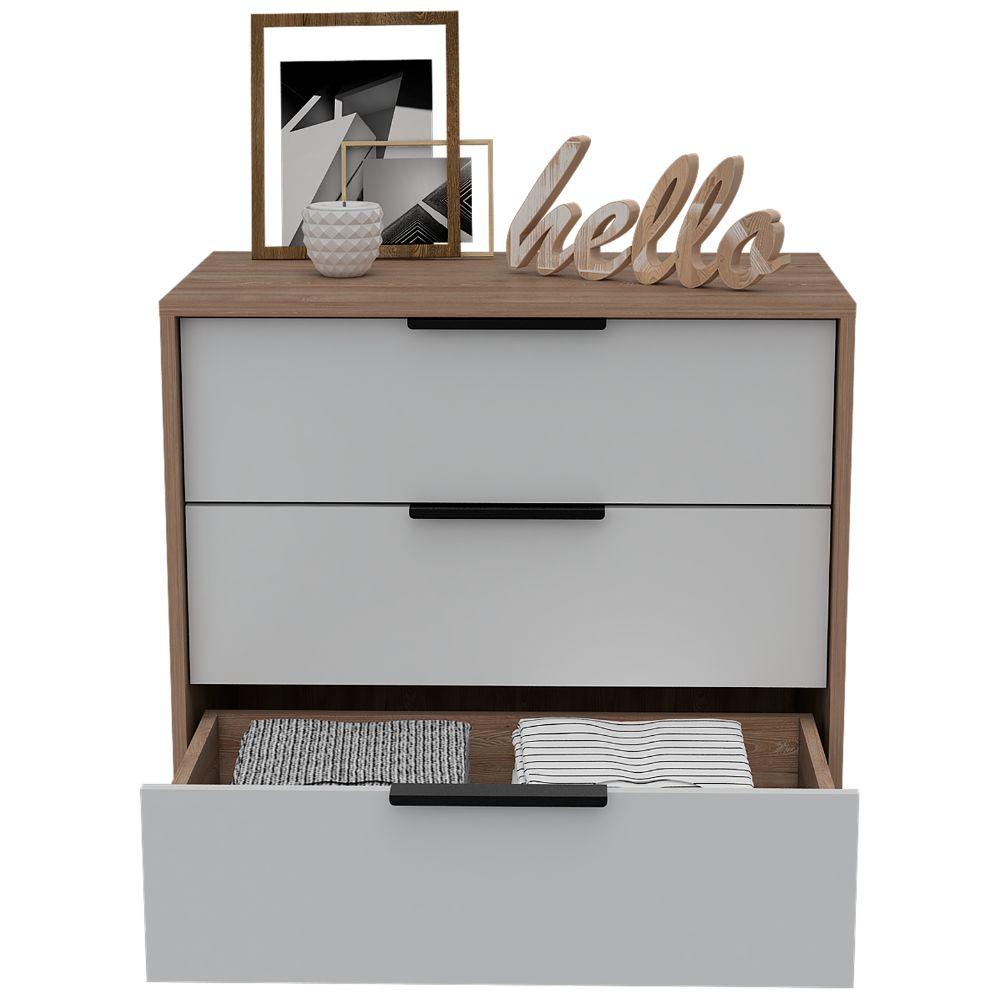 Organizador Wesley color Miel Blanco para Habitación.